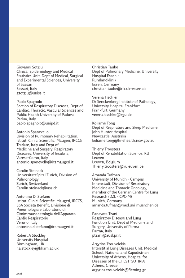 ERS Handbook of Respiratory Medicine page xxvi