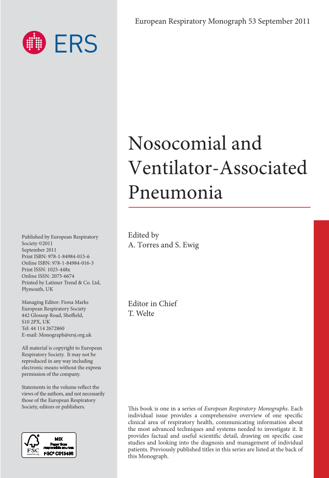 Nosocomial and Ventilator-Associated Pneumonia page i
