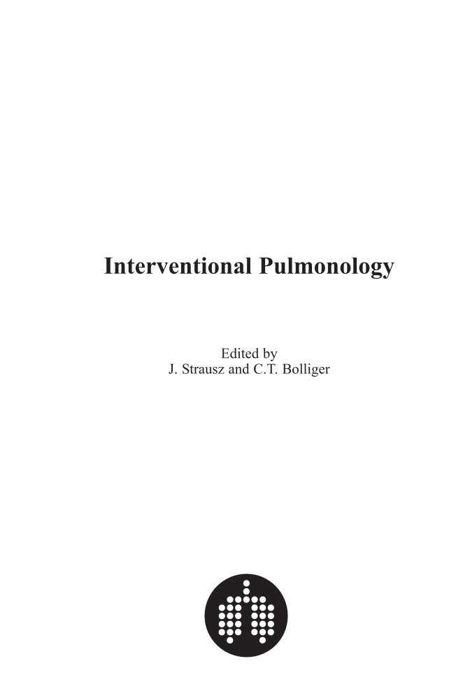 Interventional Pulmonology (out of print) page iii