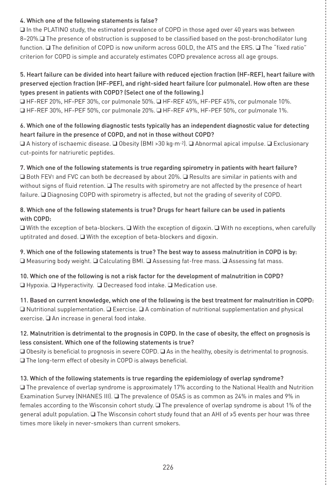 COPD and Comorbidity page 226