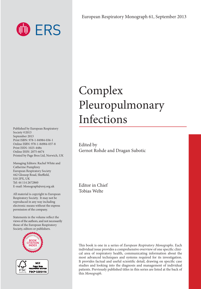 Complex Pleuropulmonary Infections page i