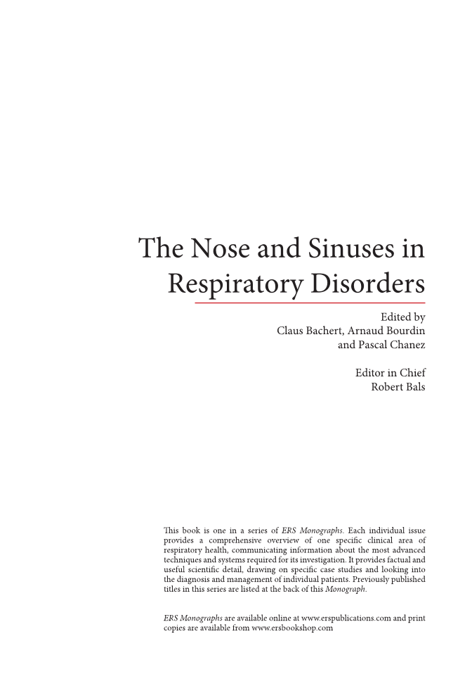 The Nose and Sinuses in Respiratory Disorders page 2