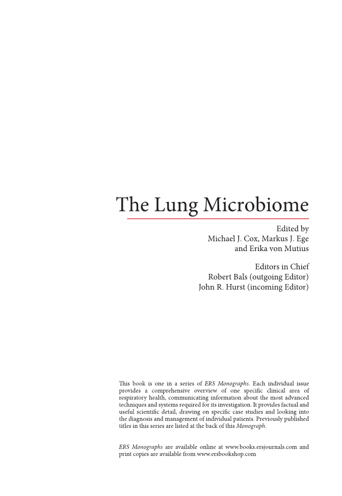 The Lung Microbiome page 2