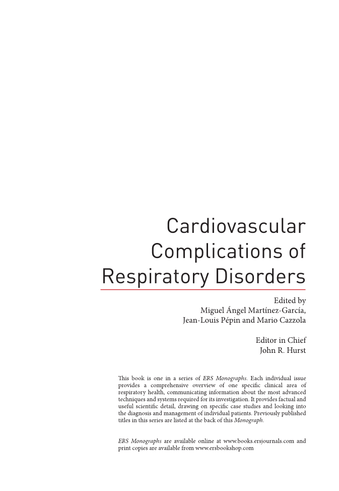 Cardiovascular Complications of Respiratory Disorders page 2