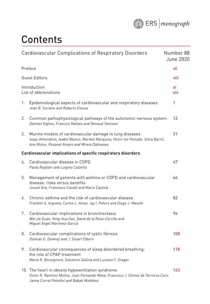 Cardiovascular Complications of Respiratory Disorders page 6