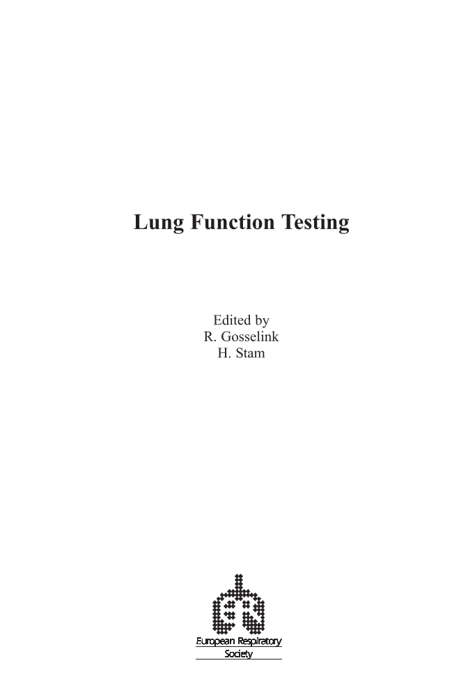 Lung Function Testing page iii