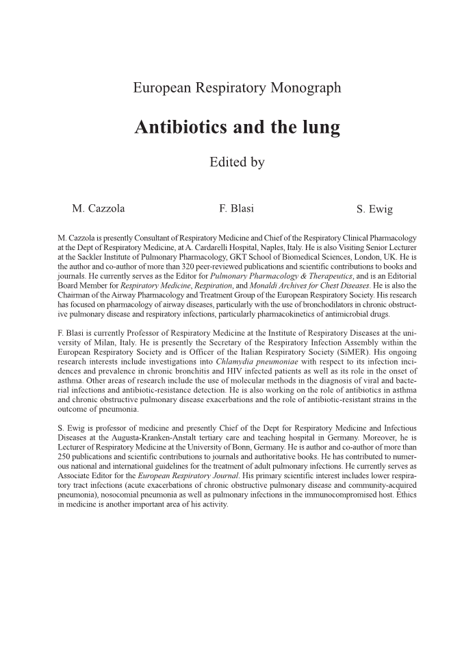 Antibiotics and the lung page Front Matter1