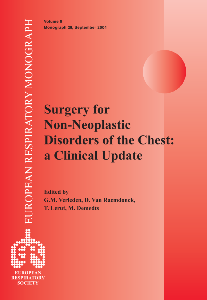 Surgery for Non-Neoplastic Disorders of the Chest: a Clinical Update page Front Cover1