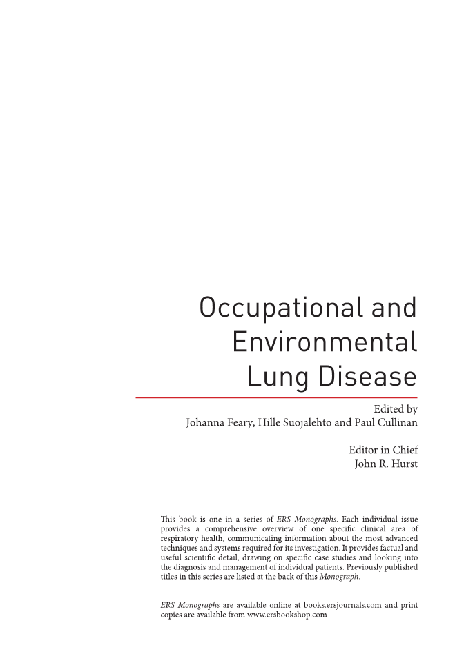 Occupational and Environmental Lung Disease page 2