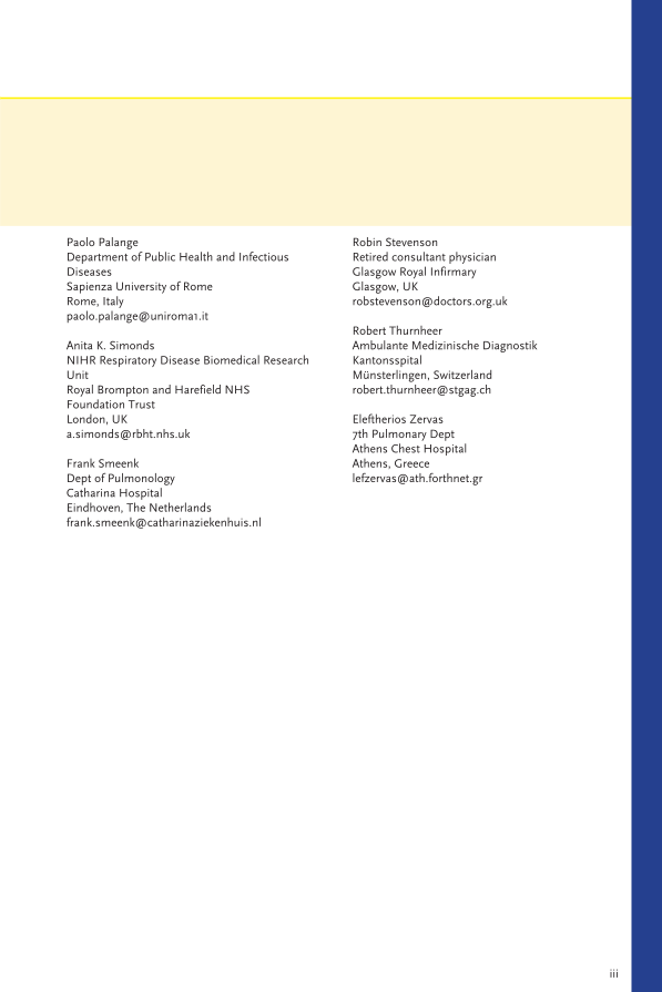 Self-Assessment in Respiratory Medicine (out of print) page iii