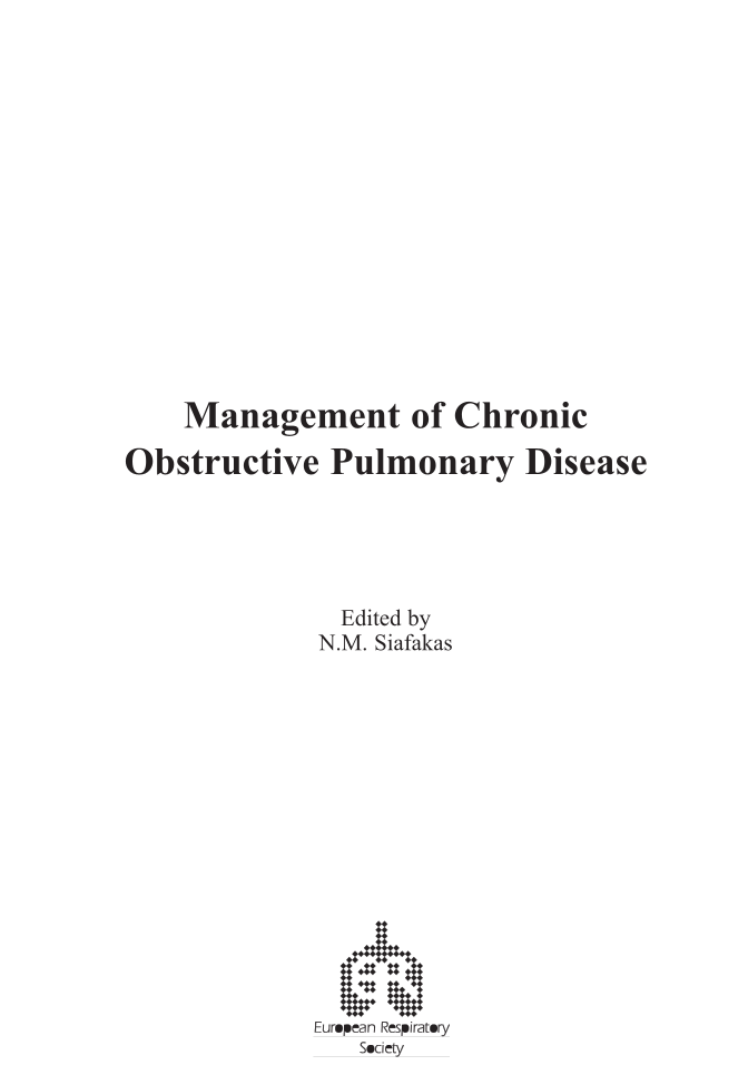 Management of Chronic Obstructive Pulmonary Disease page iii