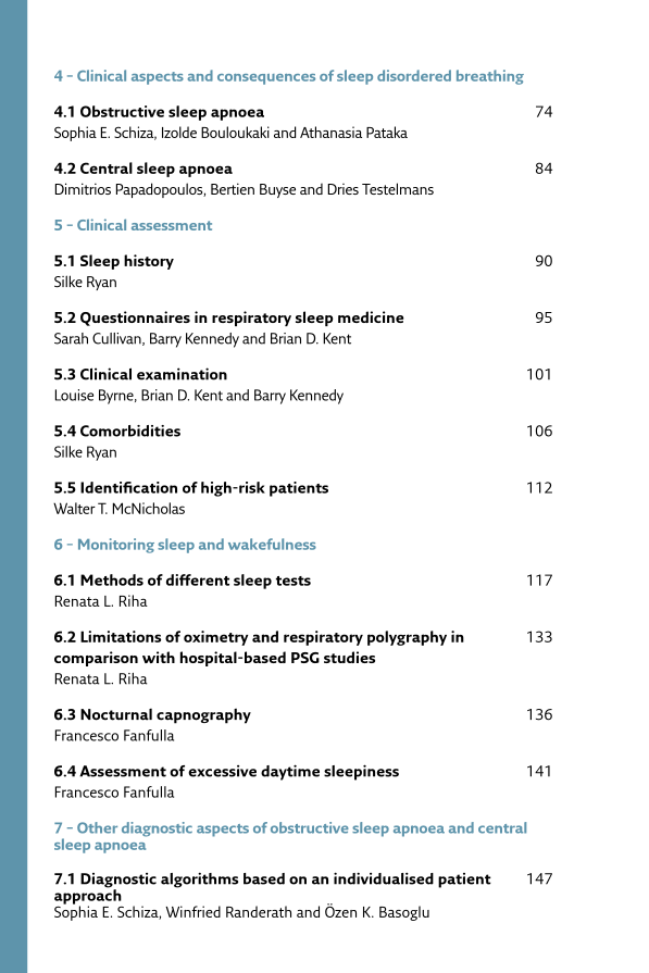 ERS Handbook Of Respiratory Sleep Medicine Page Iv